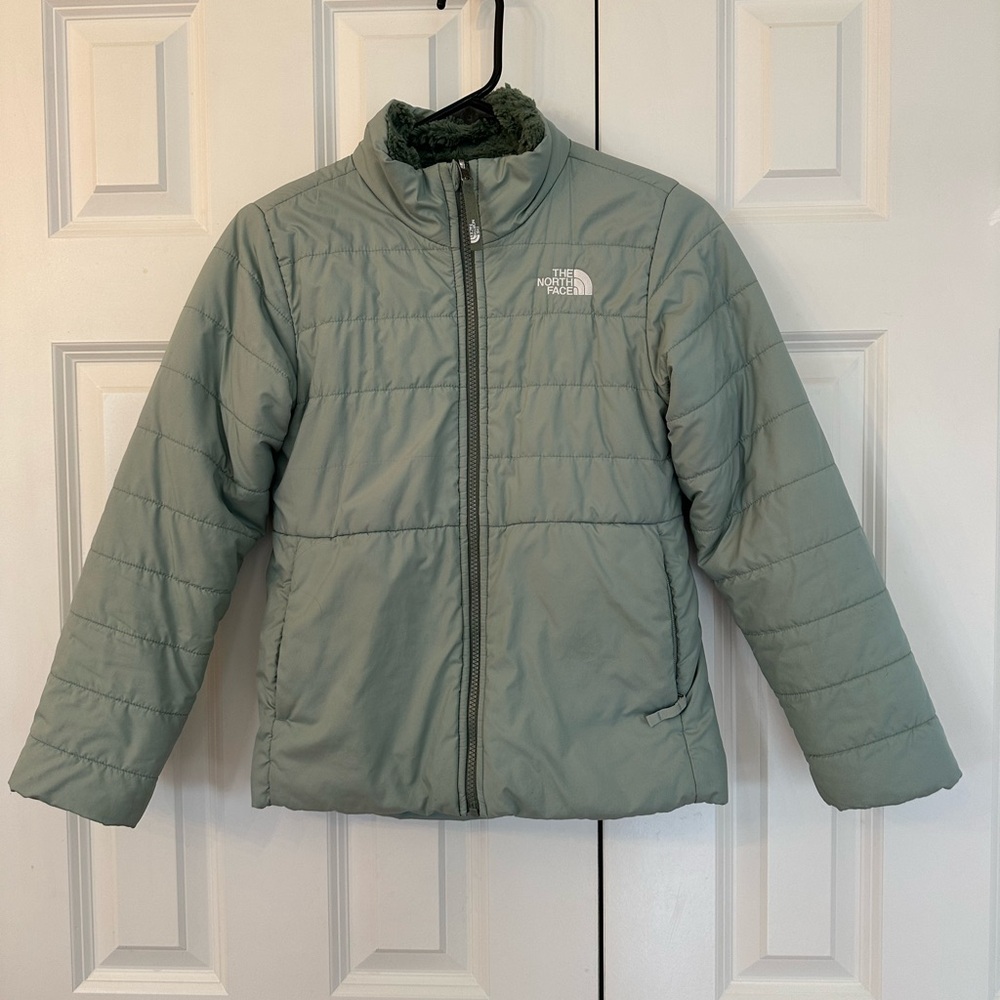 The North Face Kids Sage Green Puffer Jacket